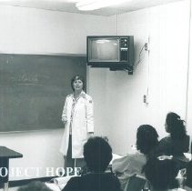 HOPE nurse Claire Renehan at Allied Health Center in El Paso Texas 1970