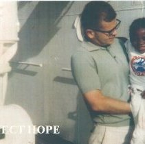 Jay Monti on the SS HOPE while in Guinea in 1964.