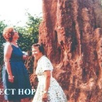 Eleanor Mattinson and Mrs Hoover in Guinea 1964 with Project HOPE.