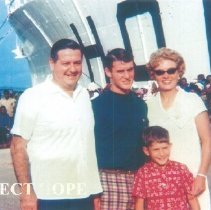William B Walsh, John Walsh, Tom Walsh and Helen Walsh in Guinea 1964.
