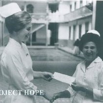 Alice James in hospital in Quayaquil, Ecuador 1963.