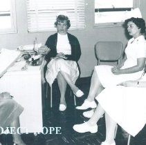 Jane Roberts and unknown on the SS HOPE in Quayaquil, Ecuador 1963.