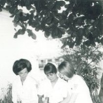 Jane Roberts and unknown when the SS HOPE was in Guayaquil Ecuador 1963