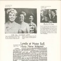 Lynda Bird Johnson at HOPE Ball