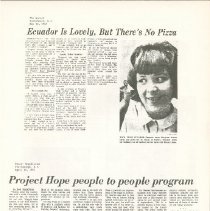 Margaret Sexton, Ecuador,  Rufus Morrow