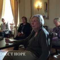 MaryAnn Surman, Sally Mills, Joan Quillin, Shirley Woods at Carter Hall in