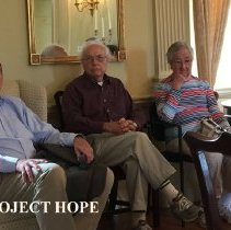 Bill Strein, Buddy Guynn and Marilyn Guynn at Carter Hall at 2016 reunion