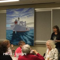 Edie Vaughn, Joyce Brown, MaryAnn Surman 2016 reunion at Carter Hall
