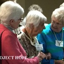 Anne Fangman, Dorothy Aeschliman and Nancy Savage 2016 reunion in DC