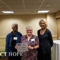 Agatha Lowe, Debbie Reister and Carolyn Kruger at the 2016 reunion in DC