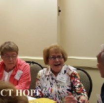 Joyce Brown, Edie Vaughn and Earsie Hinoki at 2016 reunion in Washington