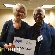 Swaziland Alumni Carolyn Kruger and Agatha Lowe at 2016 reunion in DC