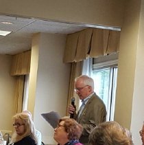 John Wilhelm at the Alumni Association General Meeting at the 2016 reunion