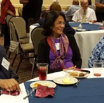 Mohandas Bhat, Chitra Bhat and Jane Nichols at the 2016 reunion in DC