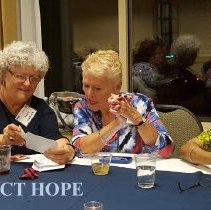 Faith Garver, Sharon Redding and Agatha Lowe at the 2016 reunion in DC
