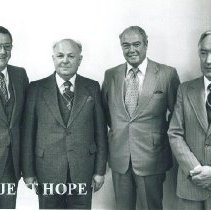 Dr William B Walsh, ?, Arturo Constatino, Minister of Healh Polish Embassy.