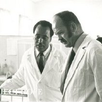 Project HOPE Dr John Moore with counterpart in Ethiopia