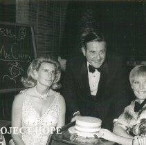 William B Walsh at the Goodby Mr Chips' premier with Mrs Sarnoff and MrsMos