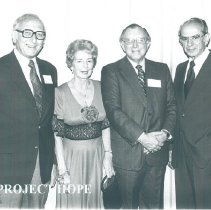 Sam Kron, Ethel Black, Elmer Diskan and Herbert Bloom 1978 reunion.