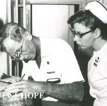 HOPE Charles Foote and  HOPE nurse unknown on SSHOPE in Nicaragua