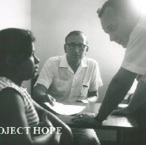 HOPE physician Sam Kron and counterpart on SSHOPE in Nicaragua 1966.