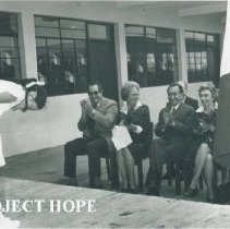 HOPE staff at a receital of a Peruvian girl when SSHOPE was in Peru in 1962
