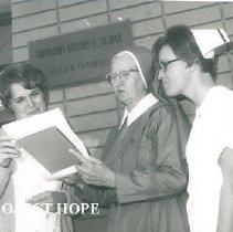 HOPE Sandra Deerhake, Sister Charles Marie Frand and Mary Ann Dzik Peru.