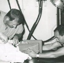 HOPE doctor unknown and counterpart on SSHOPE in Peru in 1962.