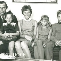 Physician Ron Clark with family at HOPE center.