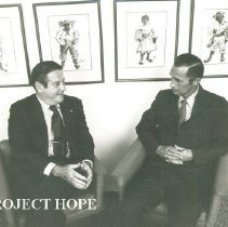 William B Walsh and Ron Clark at HOPE center.