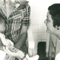 HOPE nurse unknown with patient with Project HOPE in Colombia 1967.