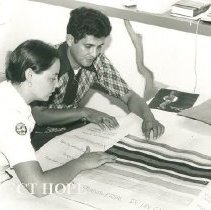 HOPE nurse unknown with counterpart while Project HOPE was in Colombia