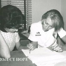 Project HOPE nurse Dorothy Burkholder in Laredo,  Texas.