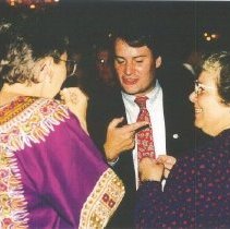 Pat Anderson, John Walsh and Barbara Miller at SF Reunion 1988.