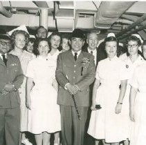 President Sukarno of Indonesia with William B Walsh and AmbassadorJones