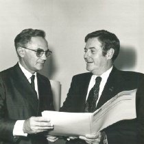 Genebaldo Barros, Minister of Health and William B Walsh in Natal 1972.