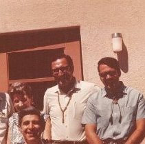 Unknown, Rhoda Mickey, Marty Kohn and Louis Alllen with Project HOPE Ganado