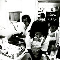 Project HOPE trained Health Assistant in the pharmacy in Laredo.