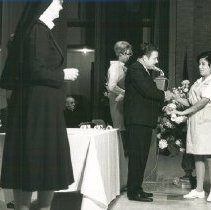 Jose Gonzalez and HOPE nurse Dorothy Burkholder at graduation ceremony