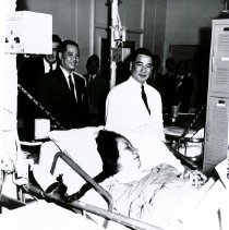 President Diem with patient on the SS HOPE in Vietnam in 1960.