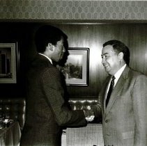 Alrich Beach and Allan Donowa of J & J in Jamaica while SS HOPE there.