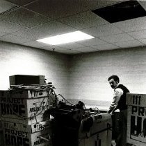 Ray McGowan, print shop move to Millwood HOPE center.