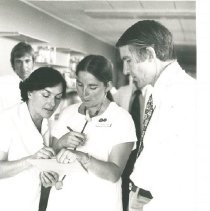 Pat Vorda, Eugenia Zdebska and Bill Norwoos at Polish American Children's H