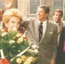 Former Pres. Ronald Reagan and Mrs. Reagan at Zablocki Ctr dedication.