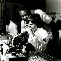 HOPE Med Tech Rena Storm with counterpart in Barbados.