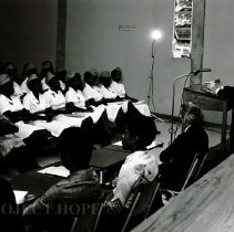 William B Walsh at ceremonies of Nursing Prog in Barbados.