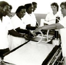 HOPE nurses Chris Thompson and Keri Ebert in Barbados.