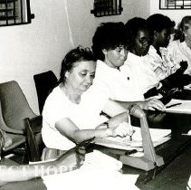 Unknown HOPE nurse and staff in Grenada in 1984.