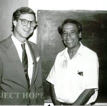 Tom Anderson and Robert VanTyn in Grenada while Project HOPE was there.