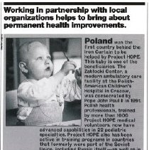 Parade Magazine article on Poland and Project HOPE.